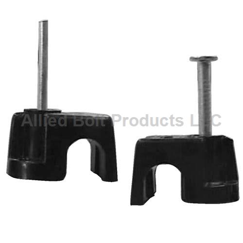 #12-14 BLACK LEXAN CABLE CLIP WITH 1 (.60
